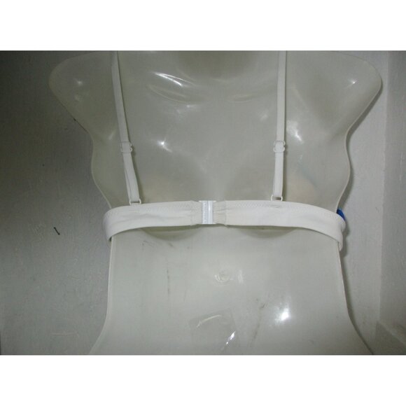 Solid & Striped The Morgan Bikini Swimsuit Top Blue Checker Size Small New! - Picture 2 of 2